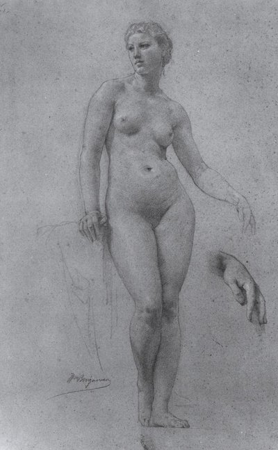 Study of a Nude for Venus by William Adolphe Bouguereau